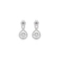 Lustrous Liaison Diamond Earrings 18 KT / White Gold