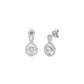 Lustrous Liaison Diamond Earrings 18 KT / White Gold