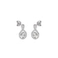 Lustrous Liaison Diamond Earrings 18 KT / White Gold