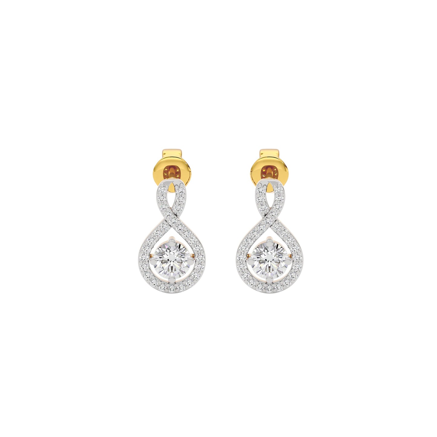 Lustrous Liaison Diamond Earrings 18 KT / Yellow Gold