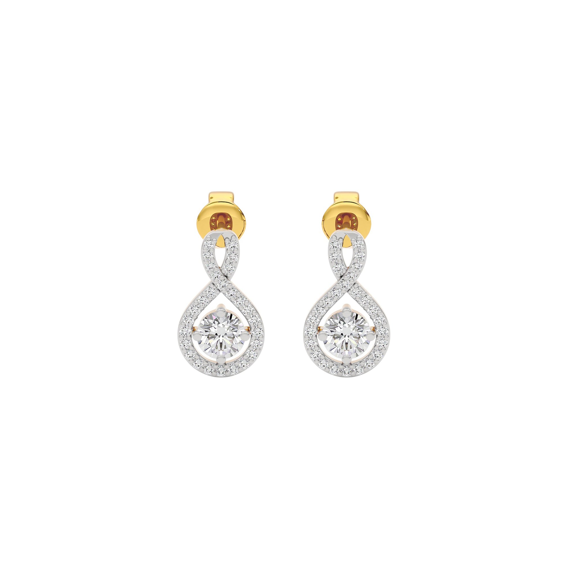 Lustrous Liaison Diamond Earrings 18 KT / Yellow Gold