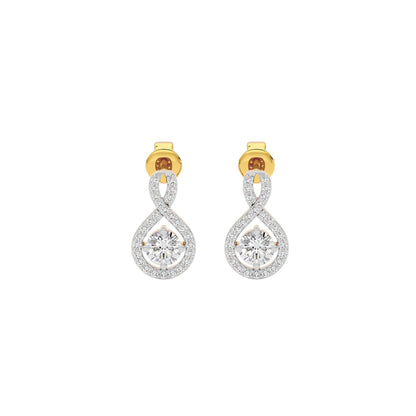 Lustrous Liaison Diamond Earrings 18 KT / Yellow Gold