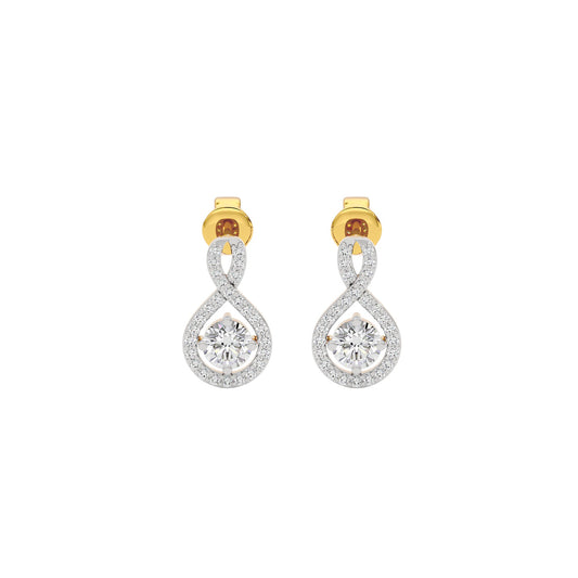Lustrous Liaison Diamond Earrings 18 KT / Yellow Gold