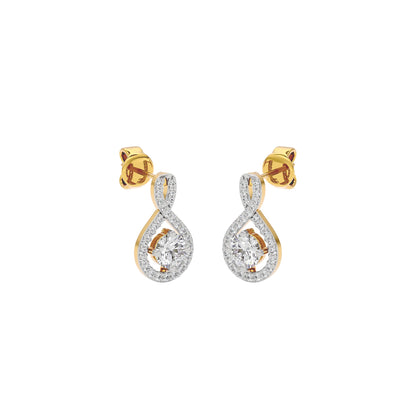 Lustrous Liaison Diamond Earrings 18 KT / Yellow Gold