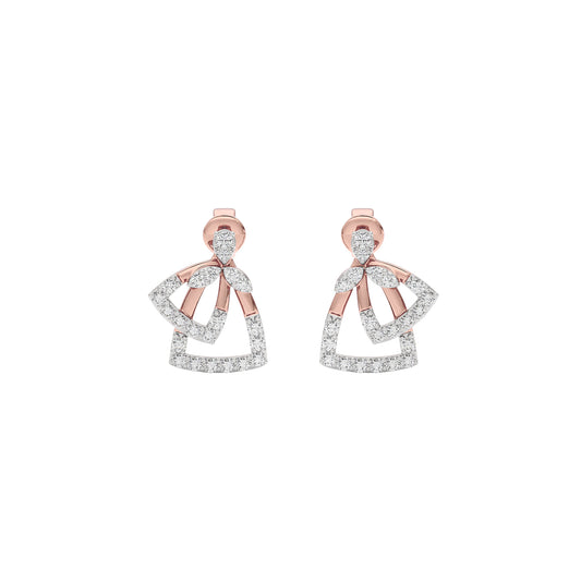 Diamond Vibe Earring 18 KT / Rose Gold