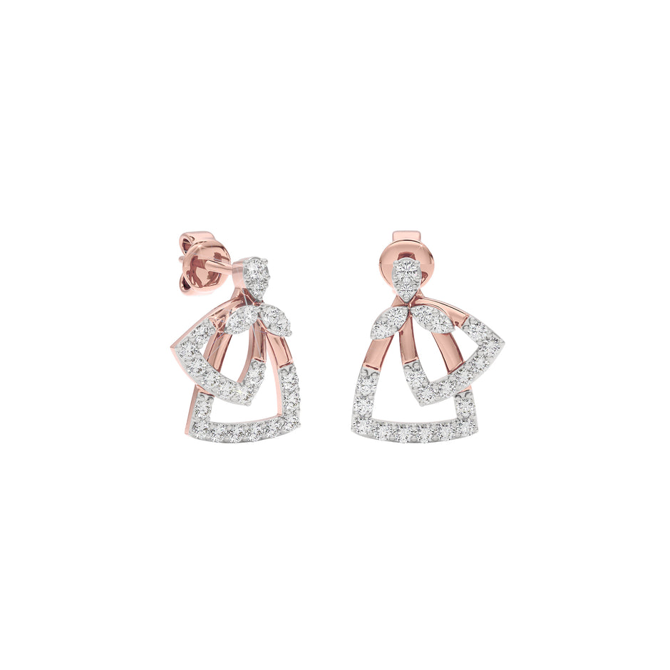 Diamond Vibe Earring 18 KT / Rose Gold
