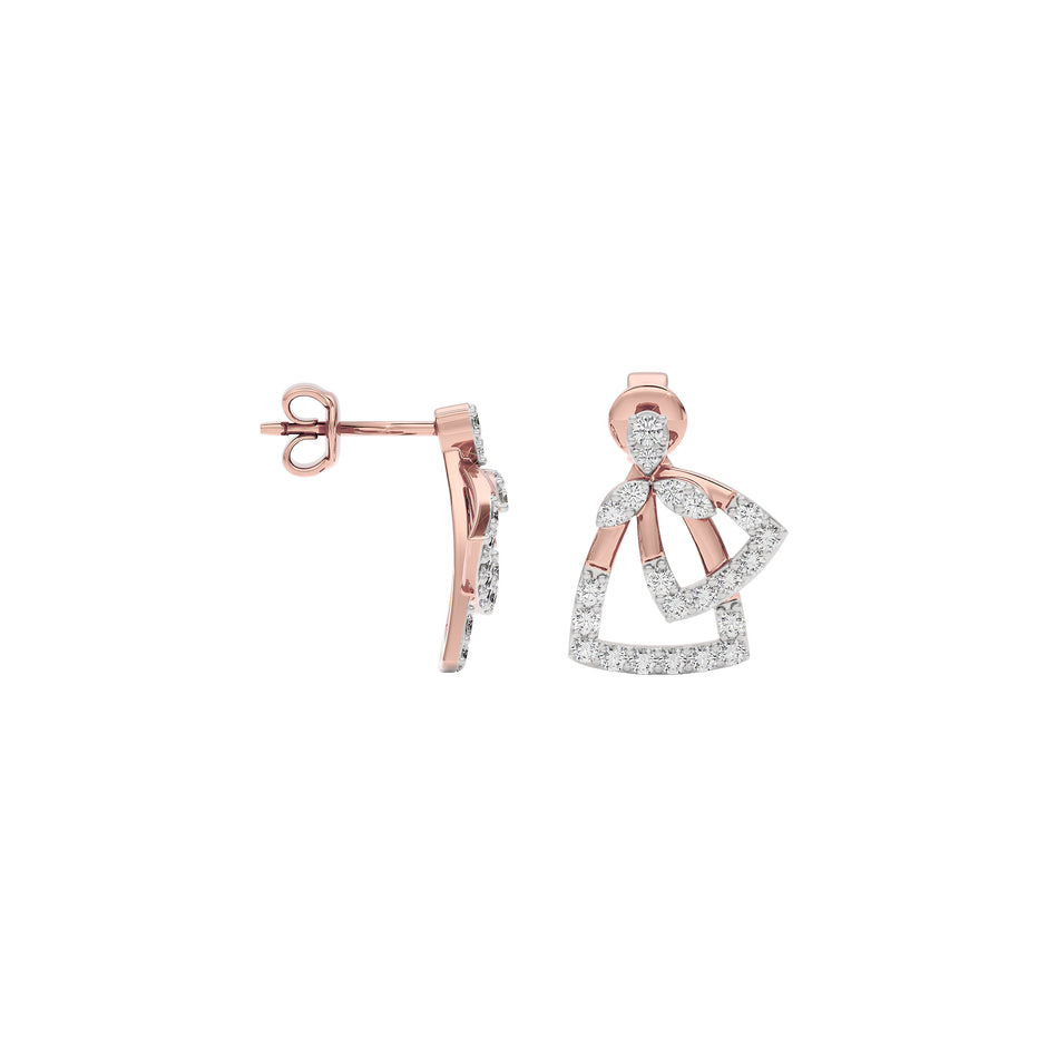 Diamond Vibe Earring 18 KT / Rose Gold