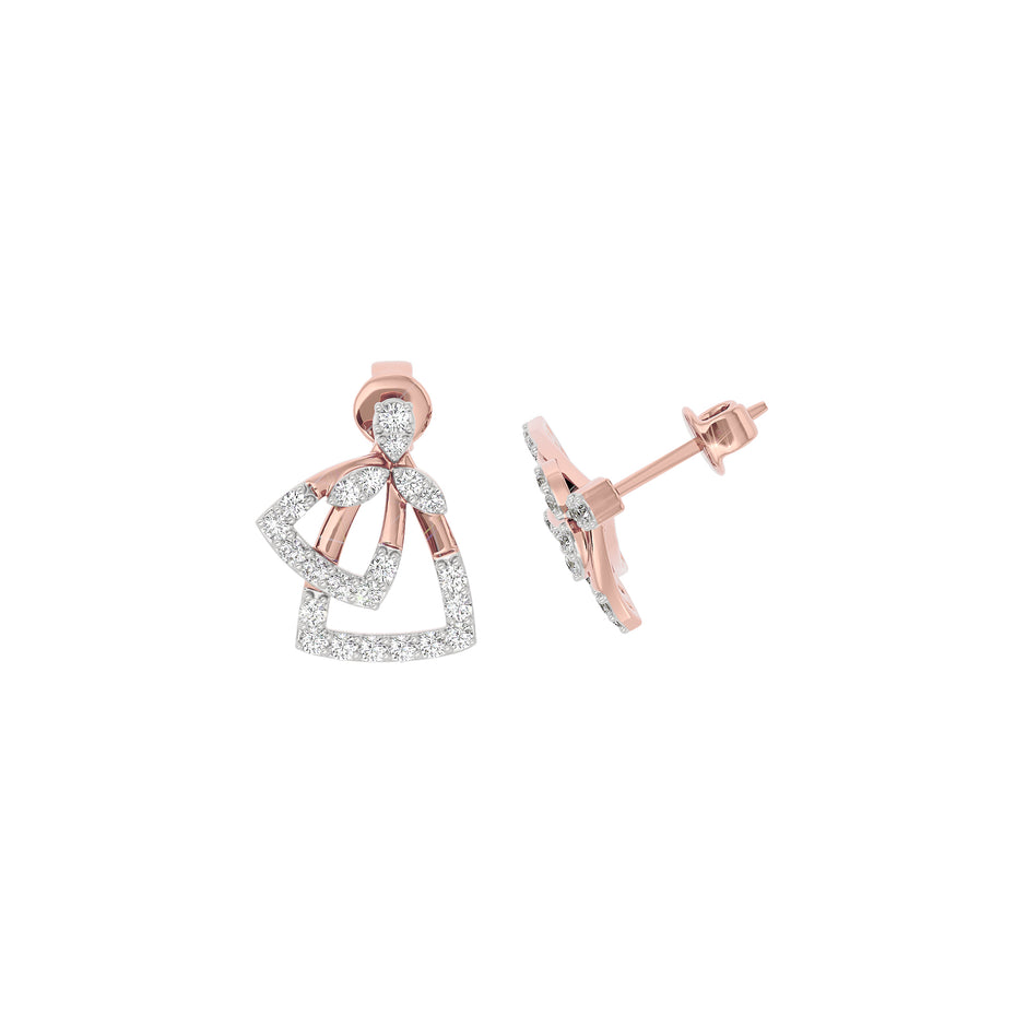Diamond Vibe Earring 18 KT / Rose Gold