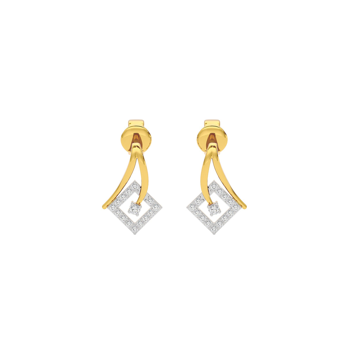 Infinite Brilliance Diamond Earrings 18 KT / Yellow Gold
