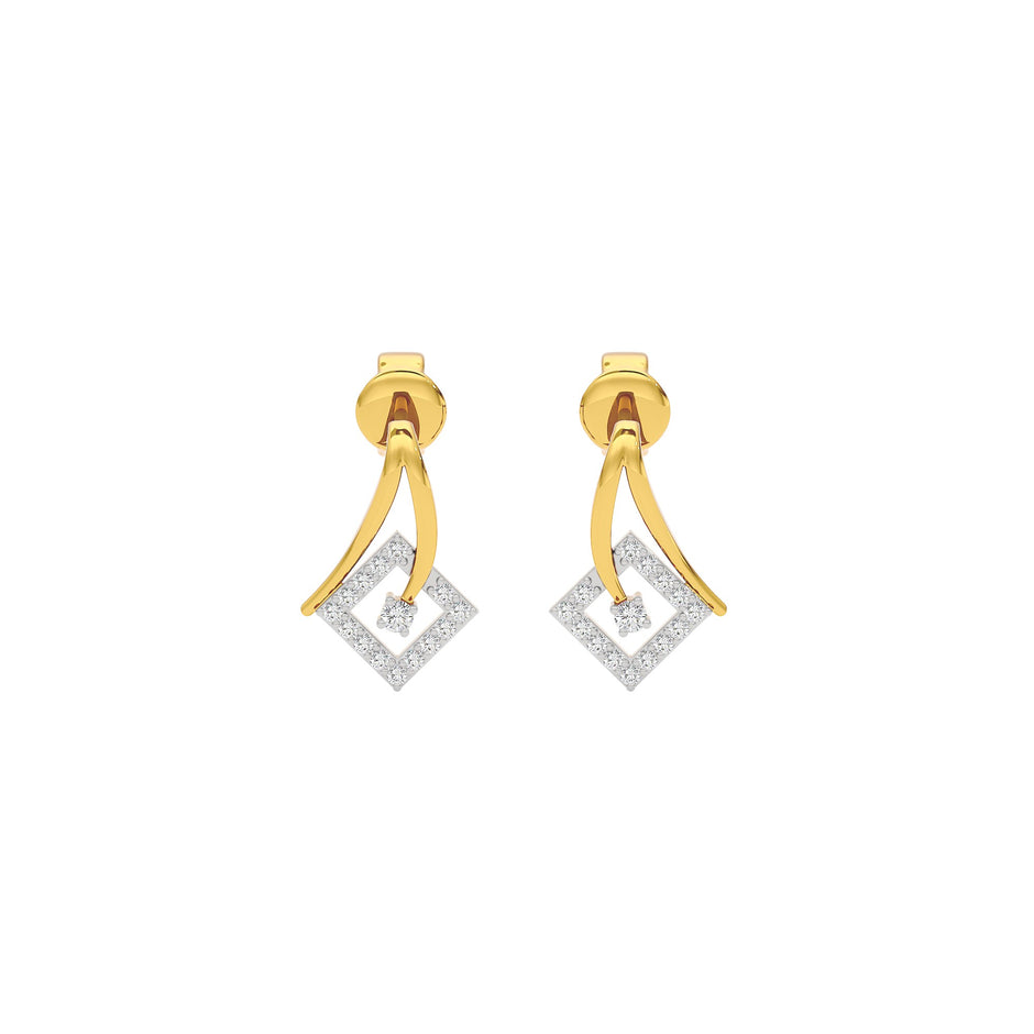 Infinite Brilliance Diamond Earrings 18 KT / Yellow Gold
