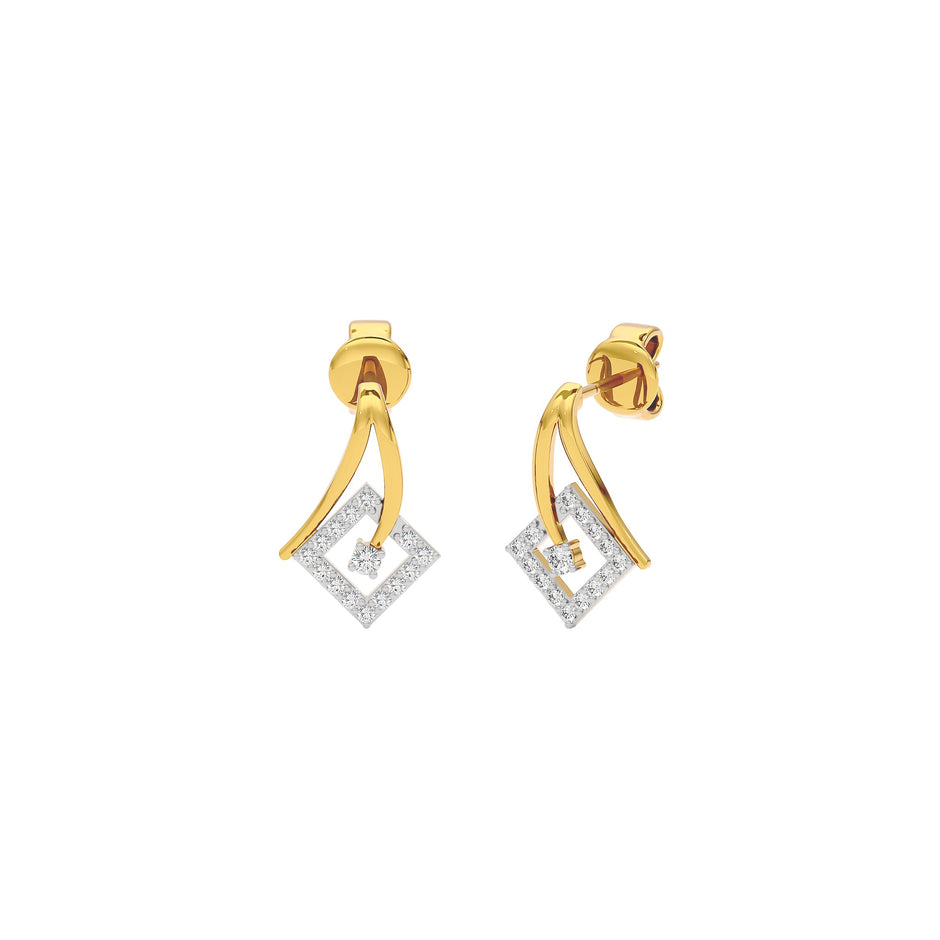 Infinite Brilliance Diamond Earrings 18 KT / Yellow Gold