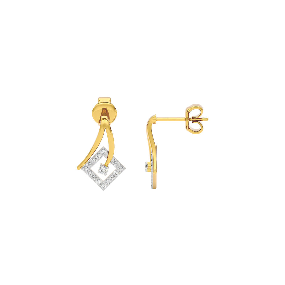 Infinite Brilliance Diamond Earrings 18 KT / Yellow Gold