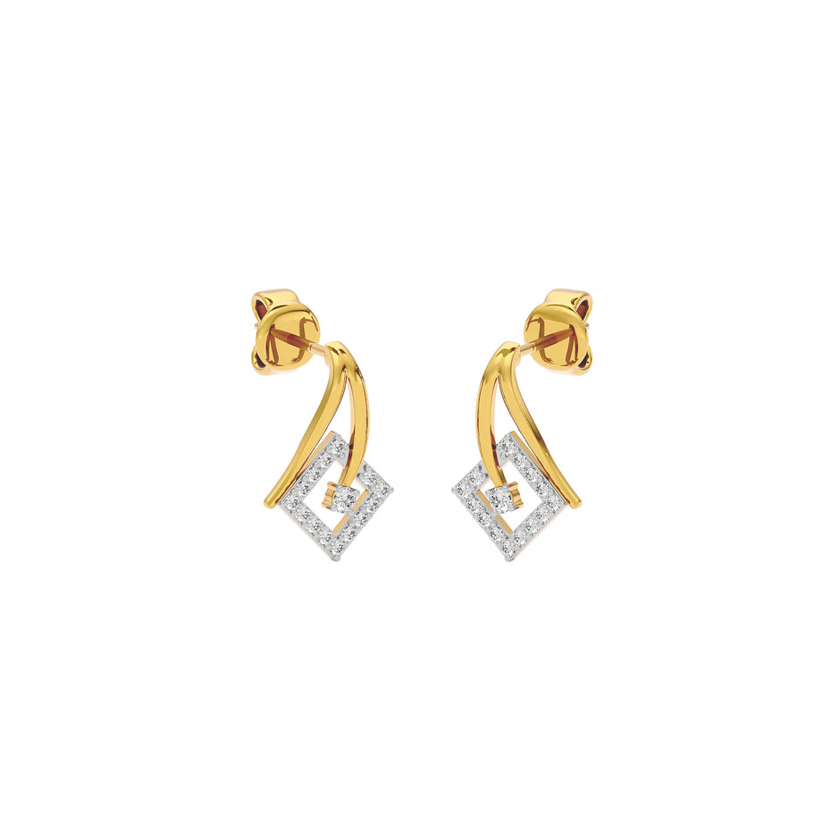 Infinite Brilliance Diamond Earrings 18 KT / Yellow Gold