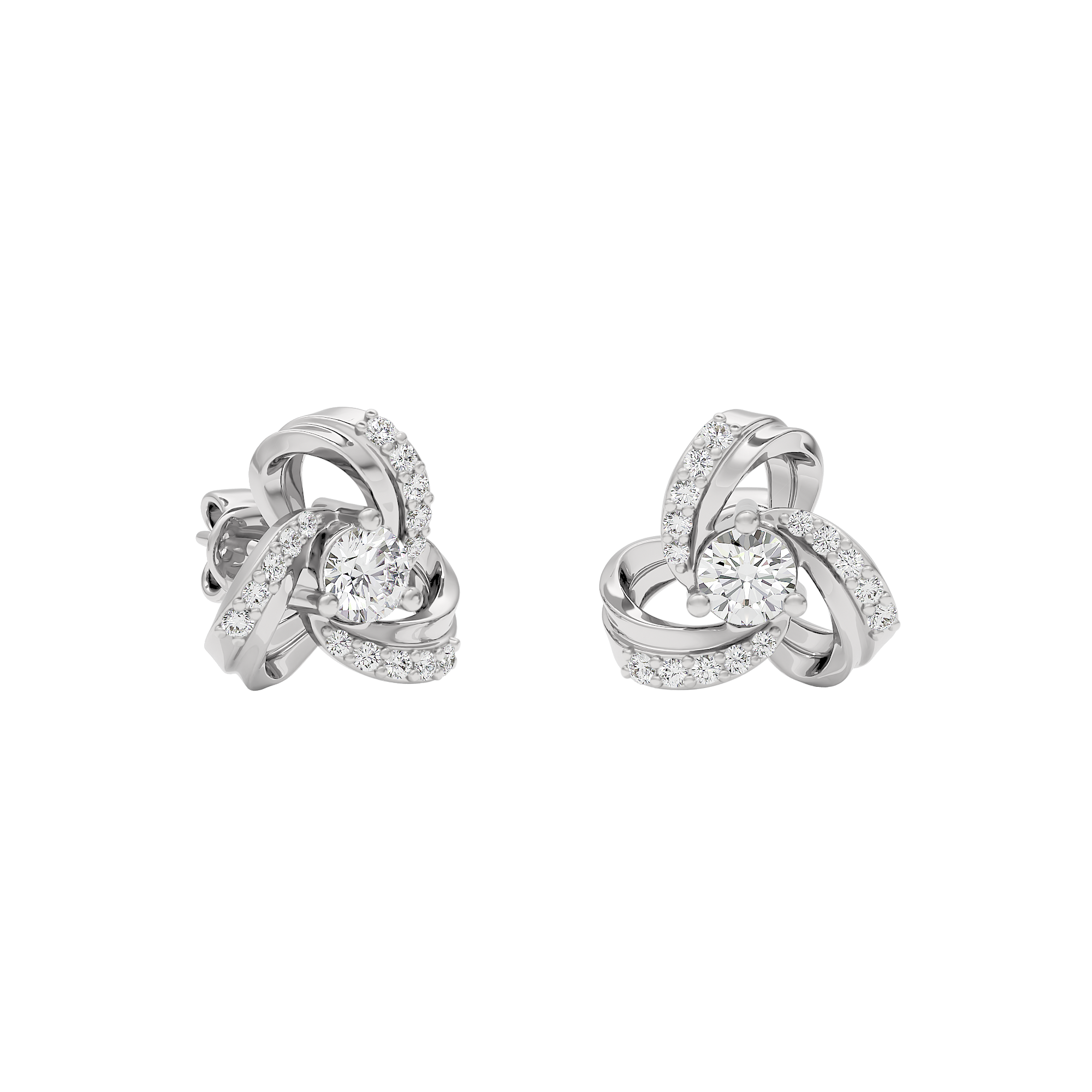 Floral Bloom Diamond Earrings