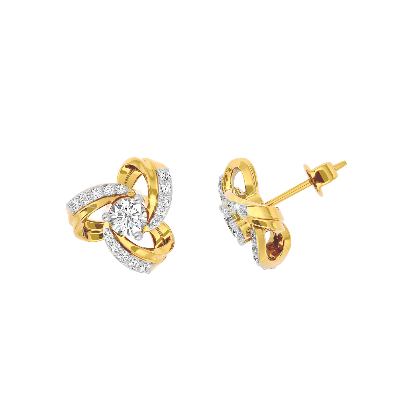 Floral Bloom Diamond Earrings