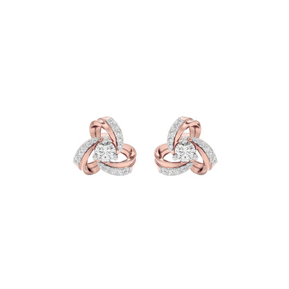 Twilight Lace Diamond Earring 18 KT / Rose Gold