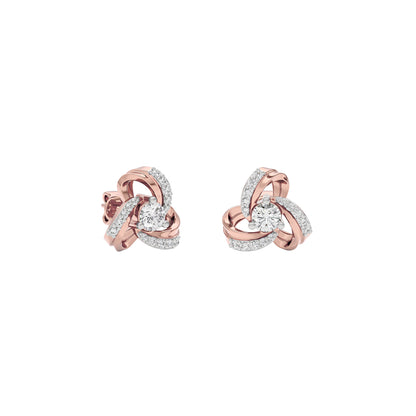 Twilight Lace Diamond Earring 18 KT / Rose Gold