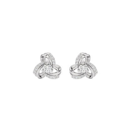 Twilight Lace Diamond Earring 18 KT / White Gold
