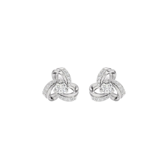 Twilight Lace Diamond Earring 18 KT / White Gold