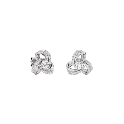 Twilight Lace Diamond Earring 18 KT / White Gold
