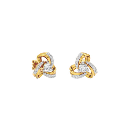 Twilight Lace Diamond Earring 18 KT / Yellow Gold