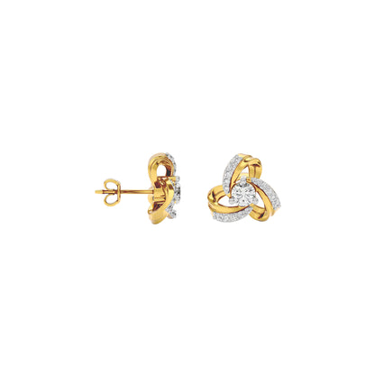 Twilight Lace Diamond Earring 18 KT / Yellow Gold