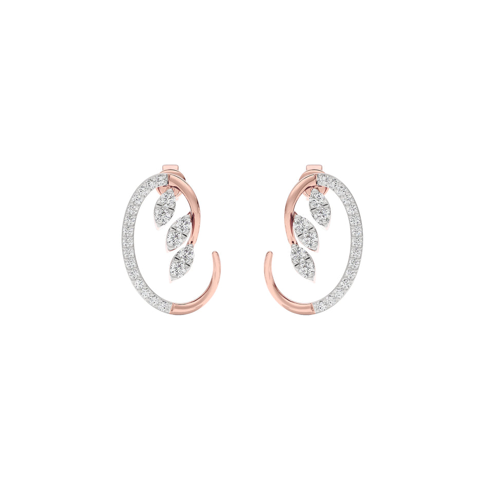Crystal Breeze Diamond Earring 18 KT / Rose Gold