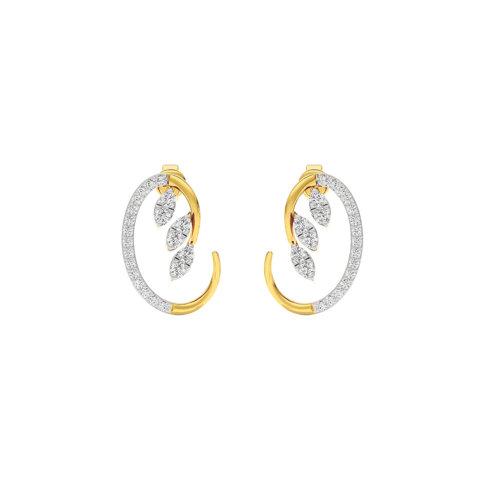 Crystal Breeze Diamond Earring 18 KT / Yellow Gold