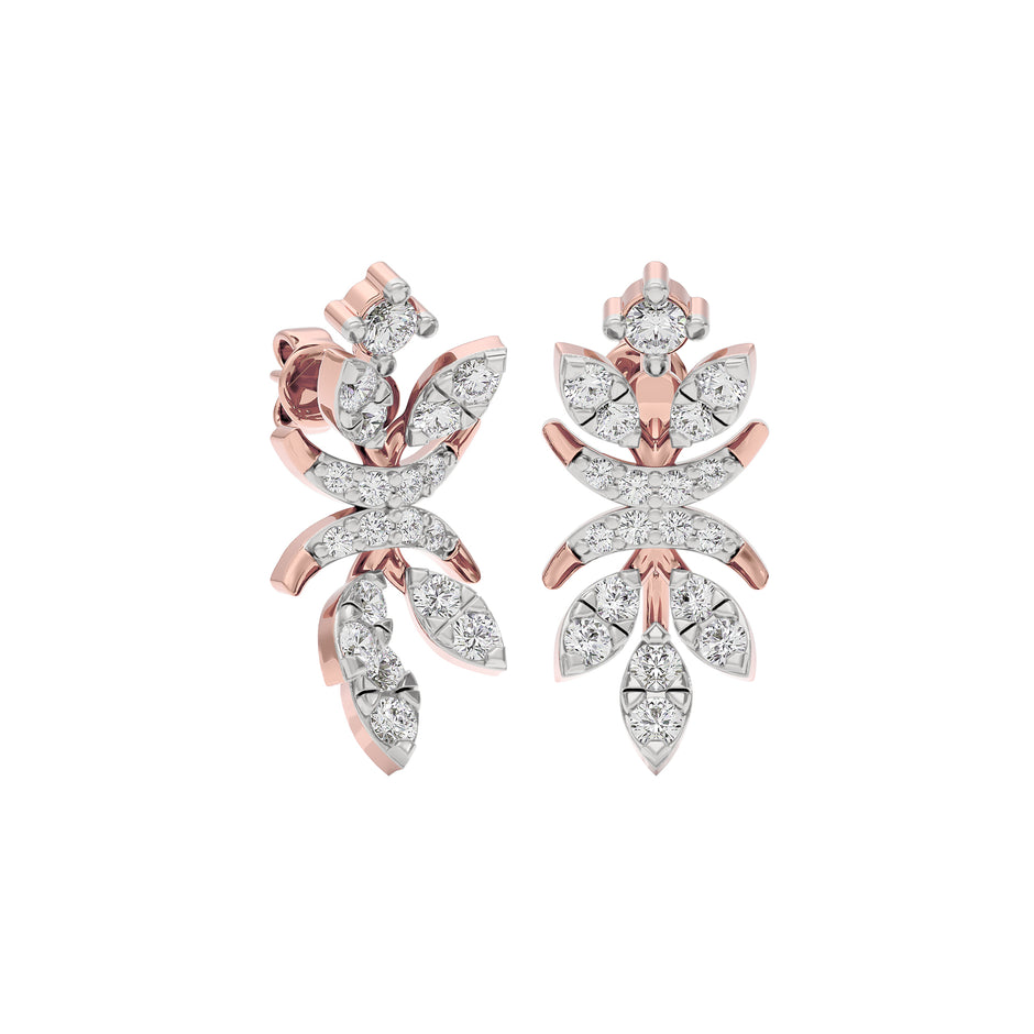 Crystal Breeze Diamond Earring 18 KT / Rose Gold