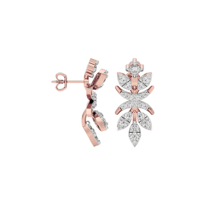 Crystal Breeze Diamond Earring 18 KT / Rose Gold