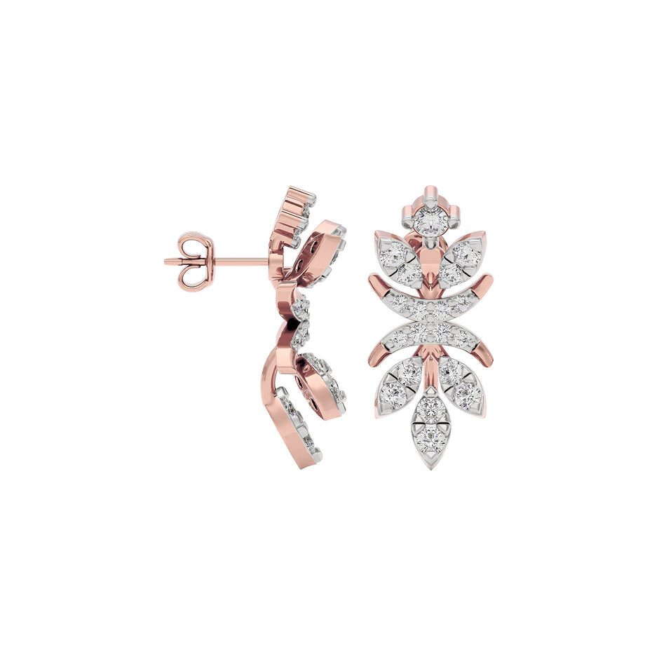 Crystal Breeze Diamond Earring 18 KT / Rose Gold