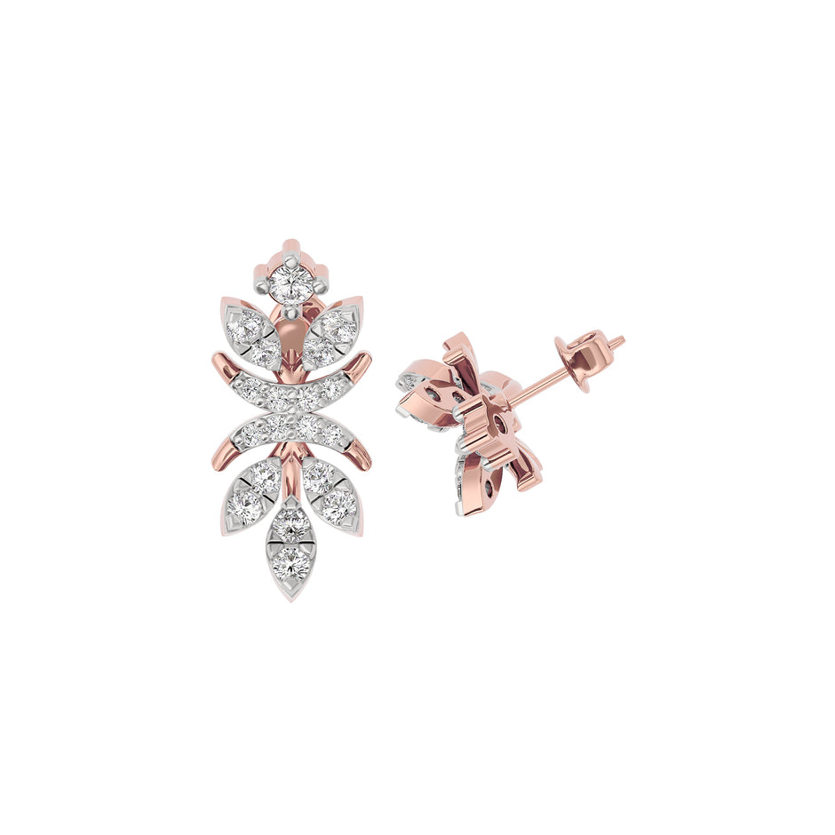 Crystal Breeze Diamond Earring 18 KT / Rose Gold