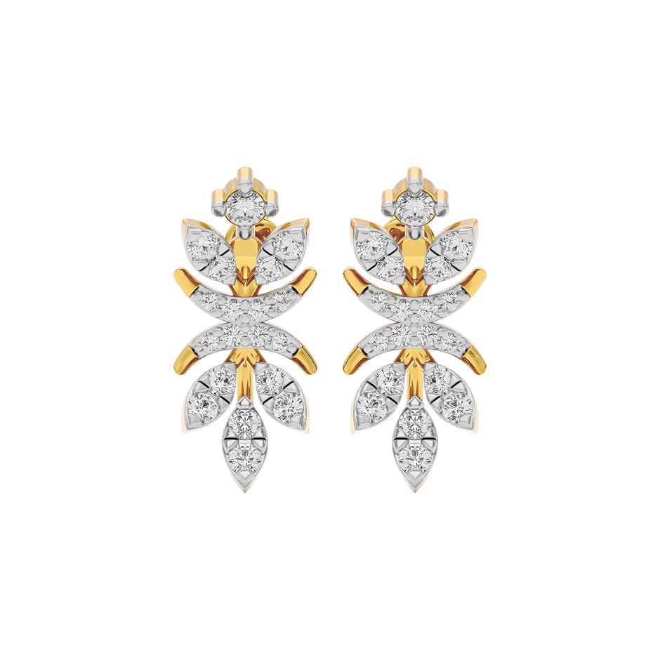 Crystal Breeze Diamond Earring 18 KT / Yellow Gold