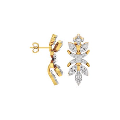 Crystal Breeze Diamond Earring 18 KT / Yellow Gold