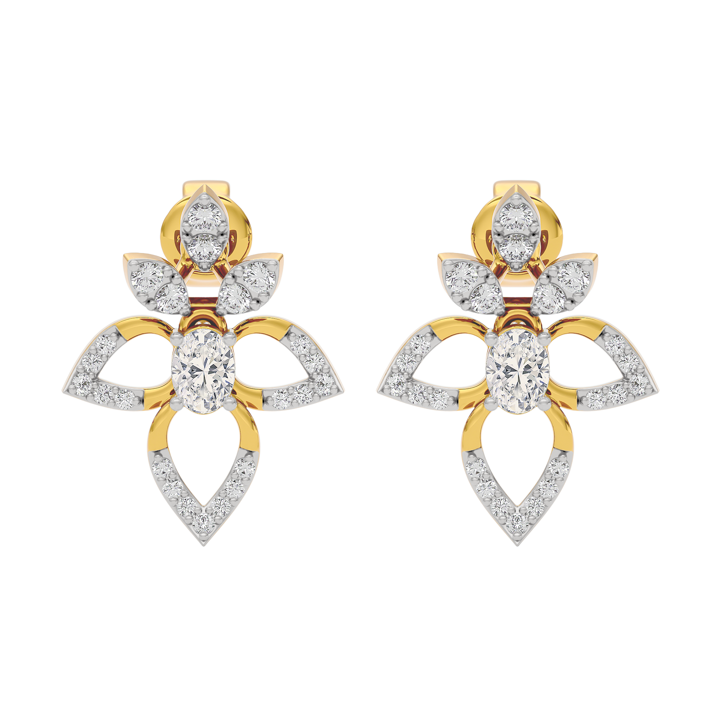 Diamond Mirage Drop Earring