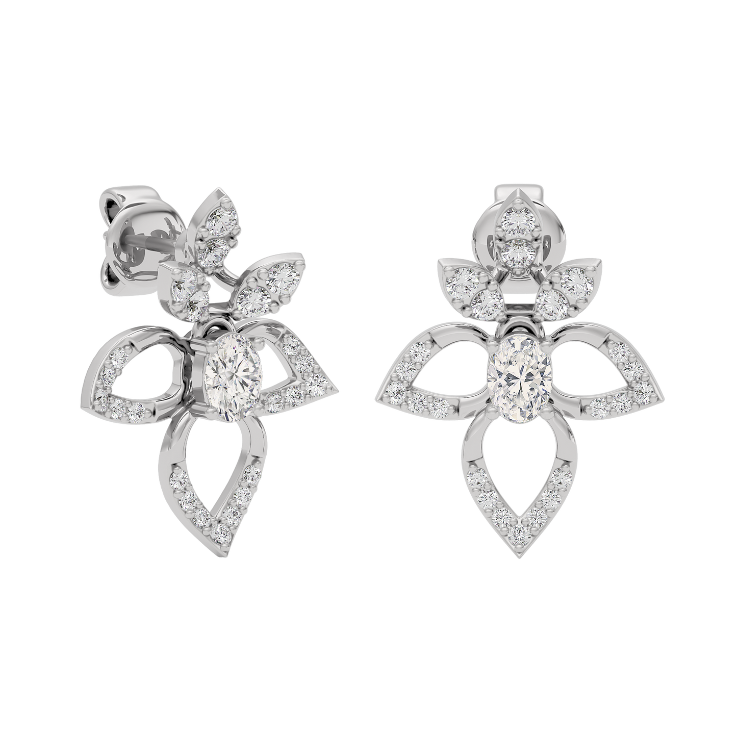 Diamond Mirage Drop Earring