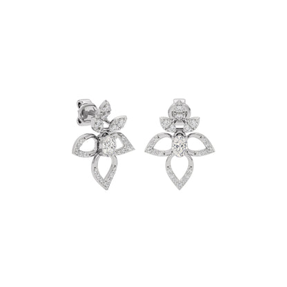 Diamond Mirage Drop Earring 18 KT / White Gold