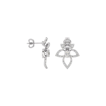 Diamond Mirage Drop Earring 18 KT / White Gold