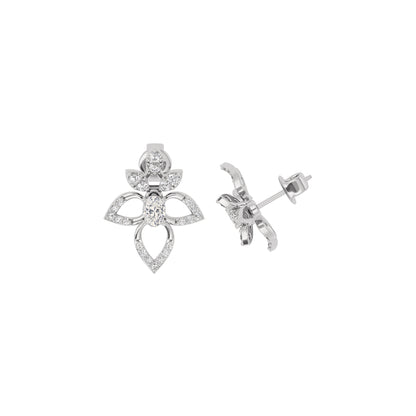 Diamond Mirage Drop Earring 18 KT / White Gold