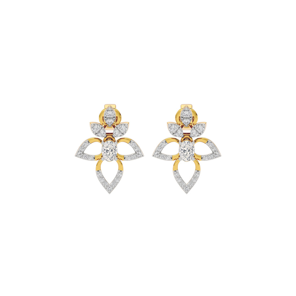 Diamond Mirage Drop Earring 18 KT / Yellow Gold