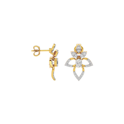 Diamond Mirage Drop Earring 18 KT / Yellow Gold