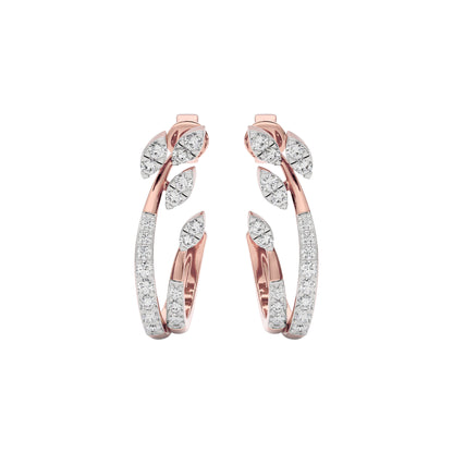 Crystal Aura Diamond Earring 18 KT / Rose Gold