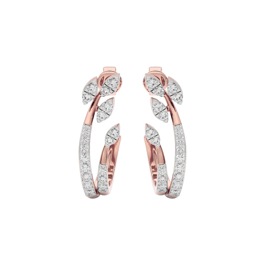 Crystal Aura Diamond Earring 18 KT / Rose Gold