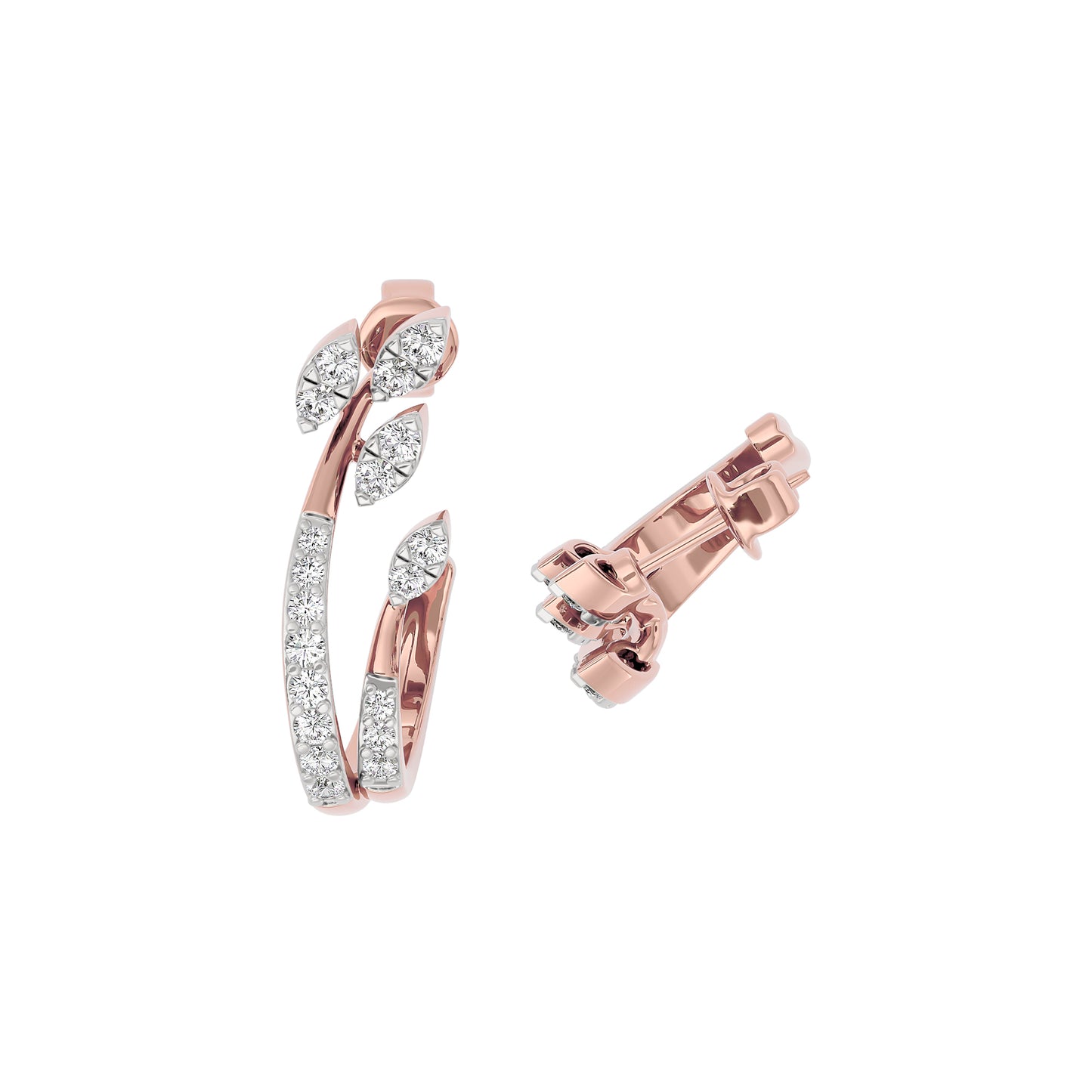 Crystal Aura Diamond Earring 18 KT / Rose Gold
