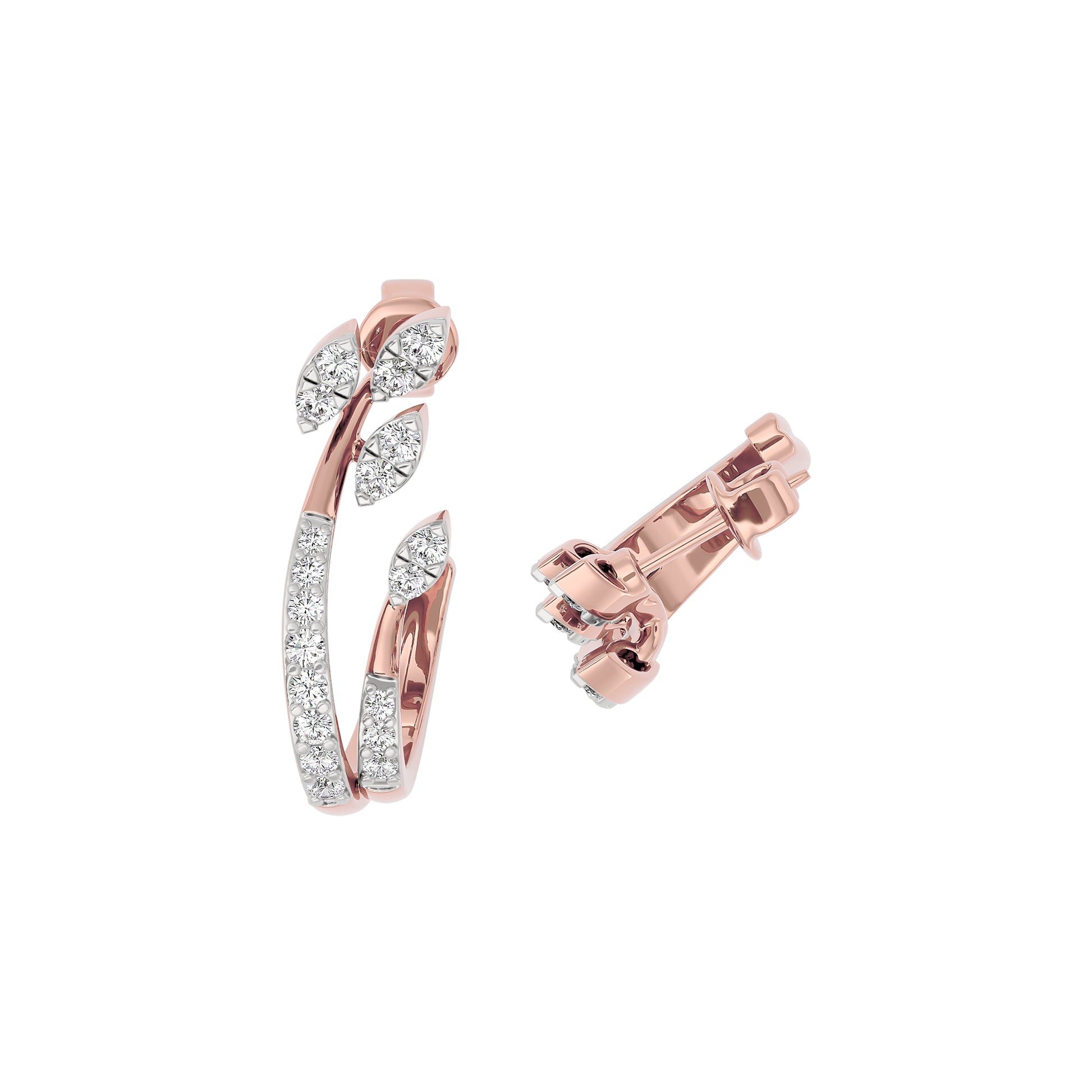 Crystal Aura Diamond Earring 18 KT / Rose Gold