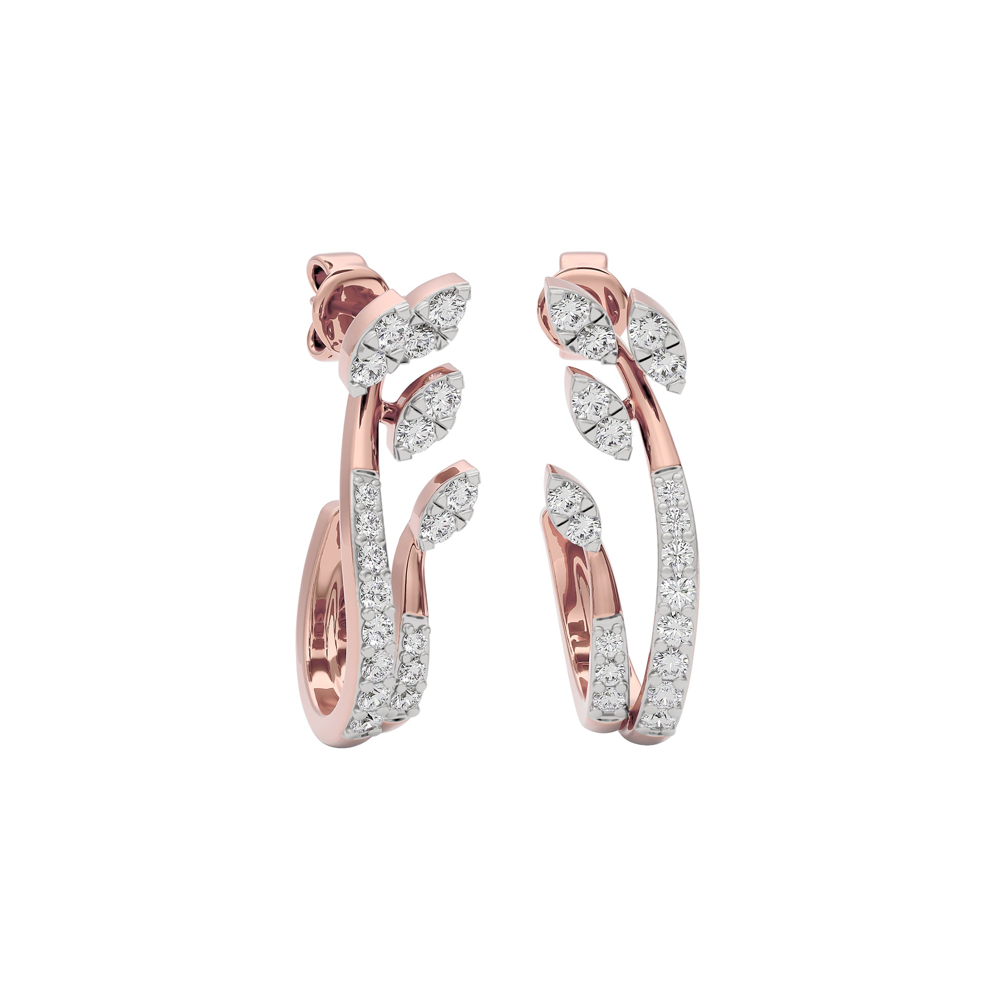 Crystal Aura Diamond Earring 18 KT / Rose Gold