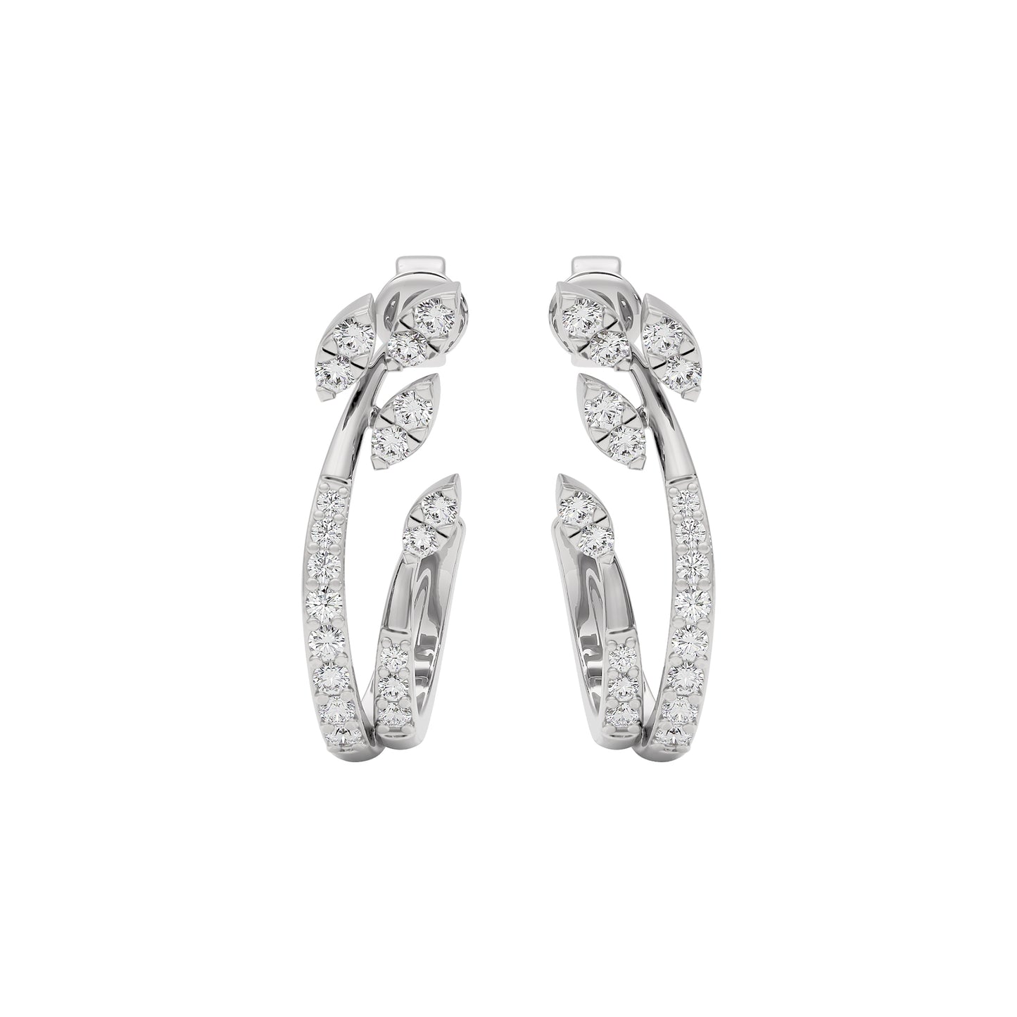 Crystal Aura Diamond Earring 18 KT / White Gold