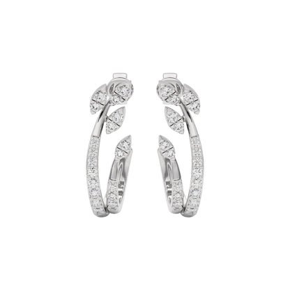 Crystal Aura Diamond Earring 18 KT / White Gold