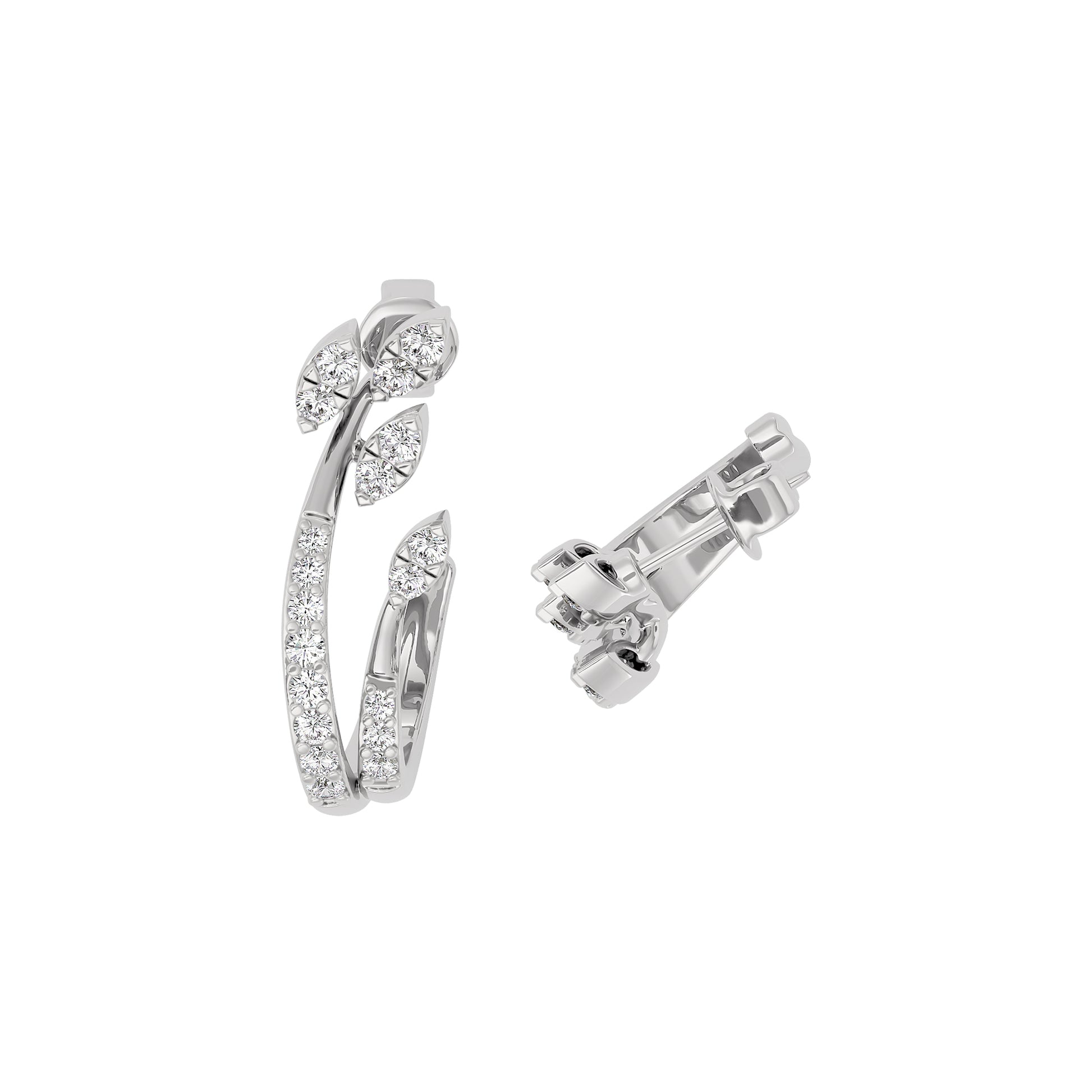 Crystal Aura Diamond Earring 18 KT / White Gold