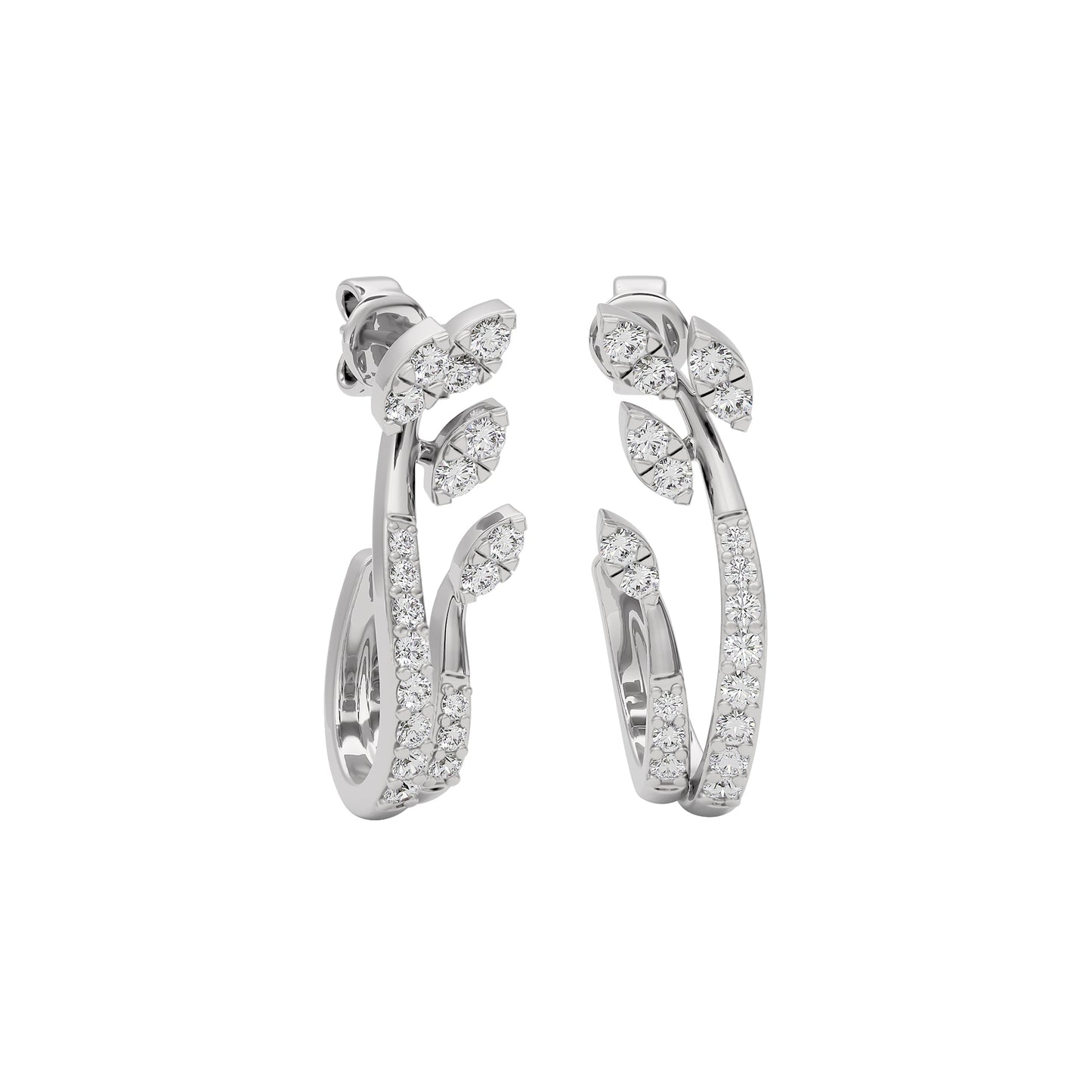 Crystal Aura Diamond Earring 18 KT / White Gold